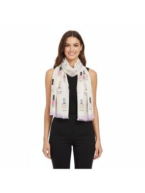 *Kate Spade Scarf – Nail Polish Print -MSRP $130